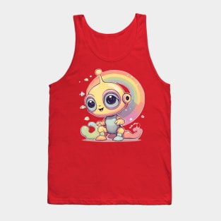 rainbow alien Tank Top